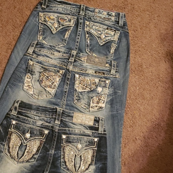 Sold on M Miss Me Jean's all size 27/33 bootcut - Picture 3 of 8